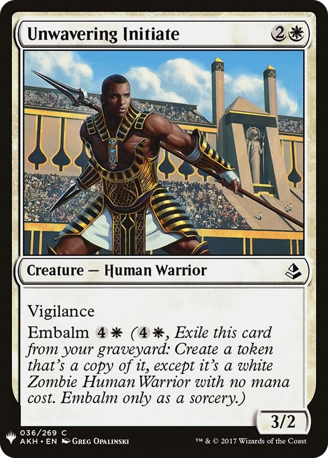 Unwavering Initiate #36 C - The List Reprints Pokemon card