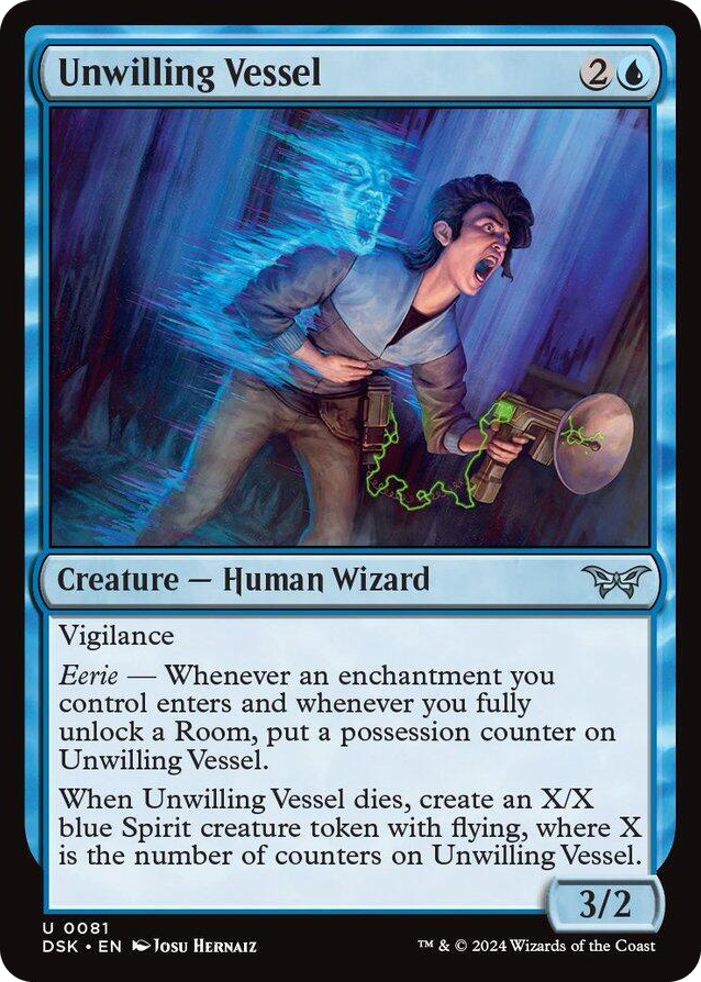 0081 Unwilling Vessel U Duskmourn: House of Horror