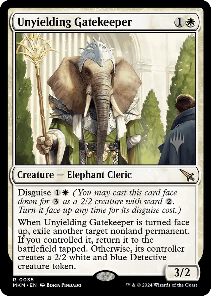 0035 Unyielding Gatekeeper R Promo Pack: Murders at Karlov Manor