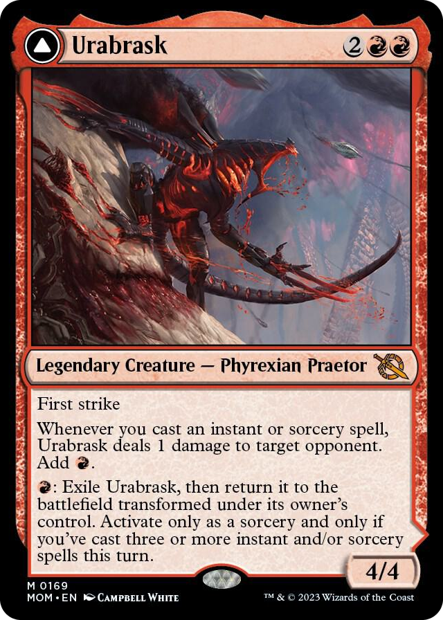 Urabrask #169 M - March of the Machine Pokemon card