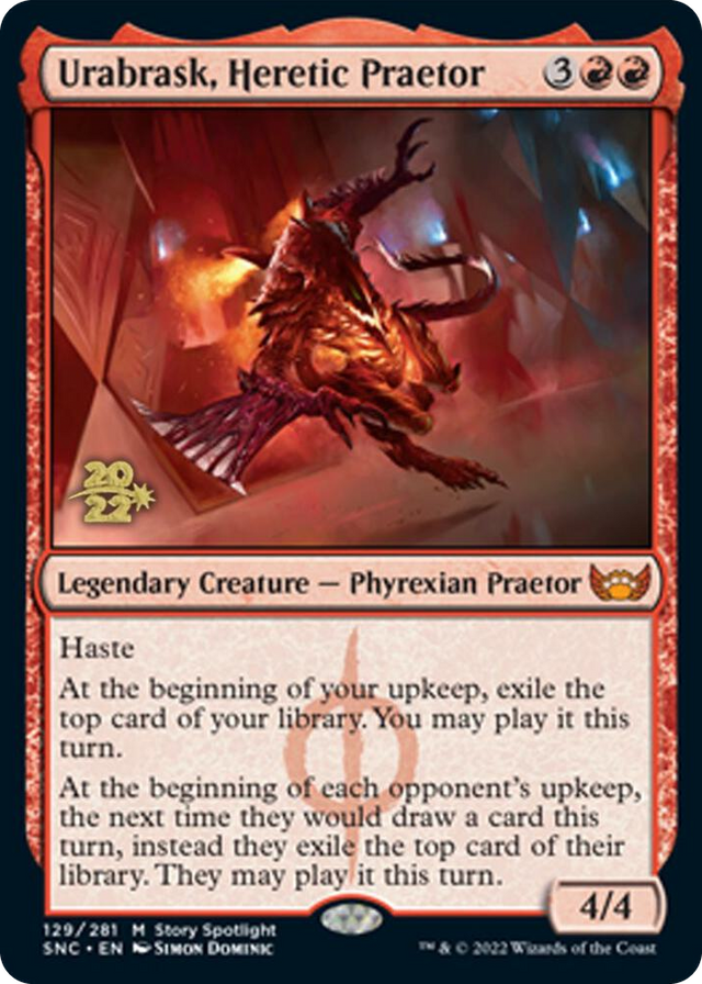 0129 Urabrask, Heretic Praetor M Prerelease Cards