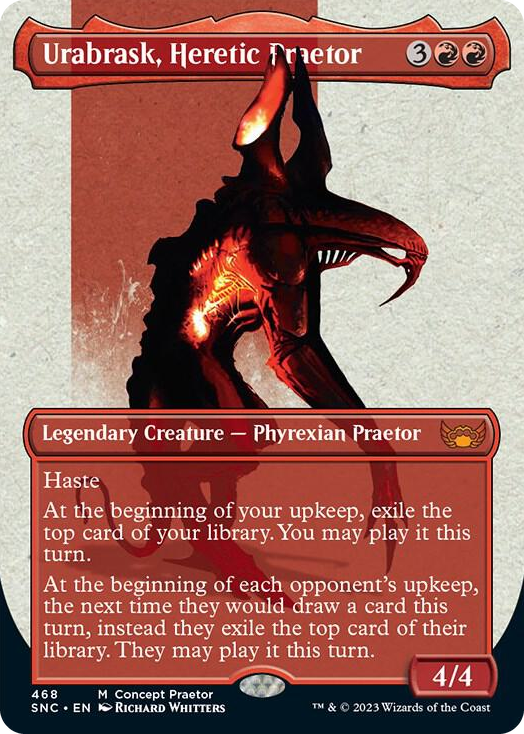 Urabrask, Heretic Praetor (Concept Praetor) #468 M - Phyrexia: All Will Be One Pokemon card