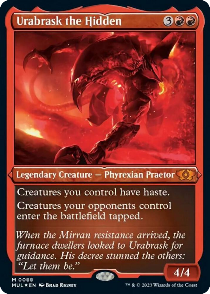 Urabrask the Hidden (Foil Etched) #88 M - March of the Machine: Multiverse Legends Pokemon card