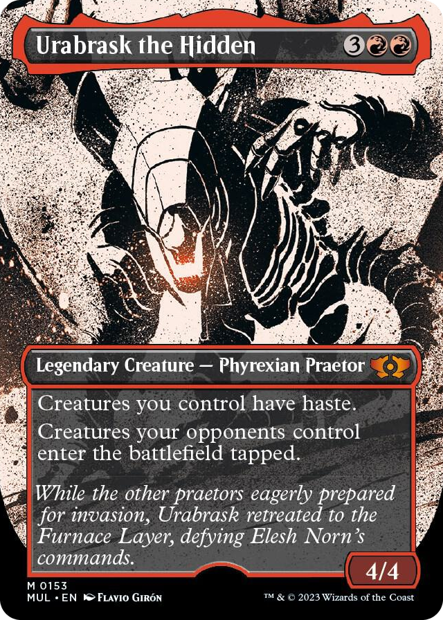 Urabrask the Hidden (Halo Foil) #153 M - March of the Machine: Multiverse Legends Pokemon card