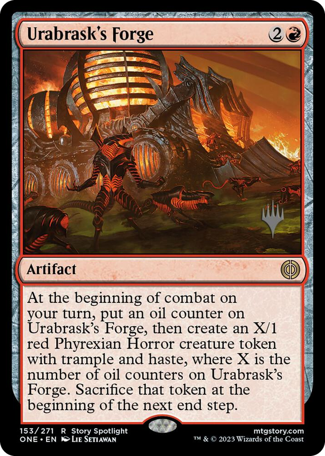 0153 Urabrask's Forge R Promo Pack: Phyrexia: All Will Be One