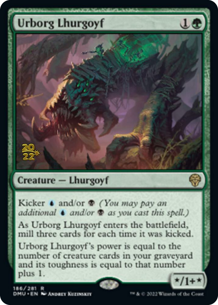 Urborg Lhurgoyf #186 R - Prerelease Cards Pokemon card