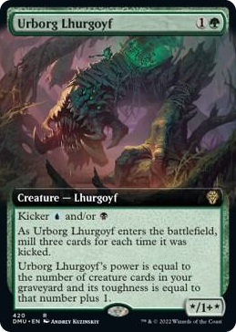 0420 Urborg Lhurgoyf (Extended Art) R Dominaria United
