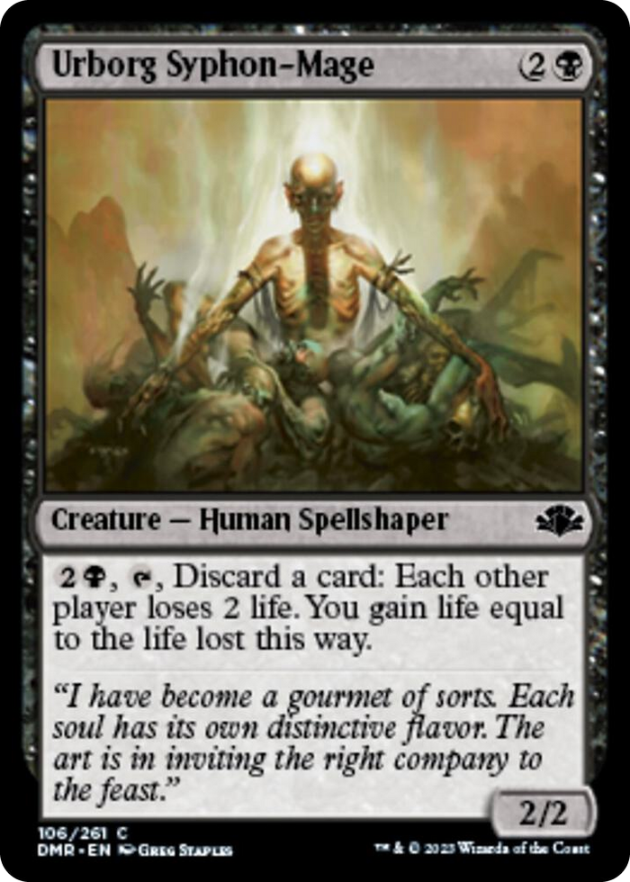 Urborg Syphon-Mage #106 C - Dominaria Remastered Pokemon card
