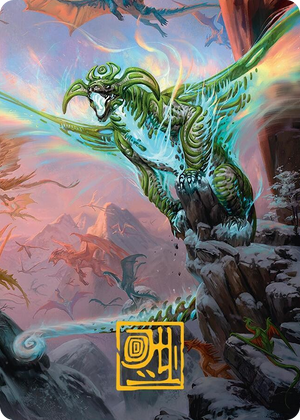 0051 Ureni of the Unwritten Art Card (51/54) (Gold-Stamped Signature) S Art Series: Tarkir: Dragonstorm