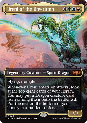 0009 Ureni of the Unwritten (Borderless) M Commander: Tarkir: Dragonstorm