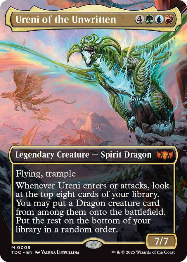 0009 Ureni of the Unwritten (Borderless) M Commander: Tarkir: Dragonstorm