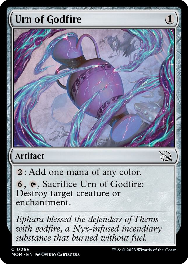 Urn of Godfire #266 C - March of the Machine Pokemon card
