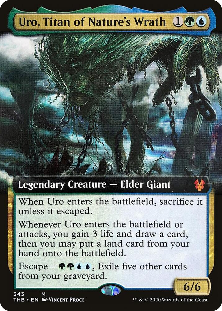 0343 Uro, Titan of Nature's Wrath (Extended Art) M Theros Beyond Death