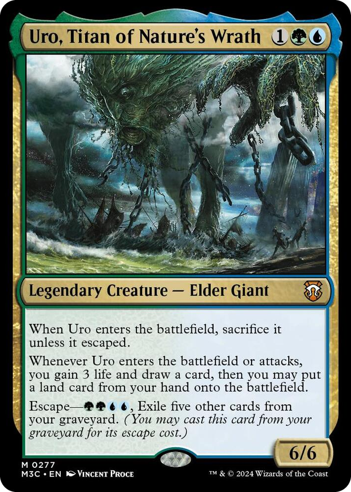 0277 Uro, Titan of Nature's Wrath (Ripple Foil) M Commander: Modern Horizons 3