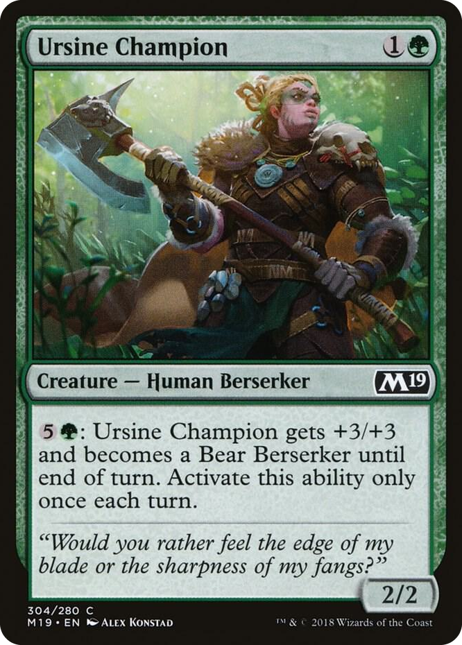 0304 Ursine Champion C Core Set 2019