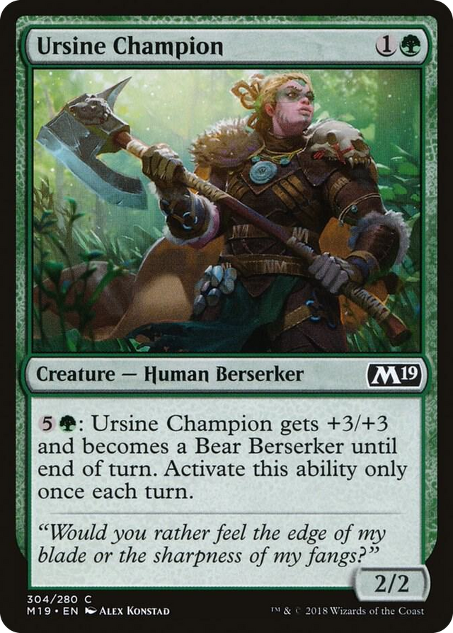 0304 Ursine Champion C Core Set 2019