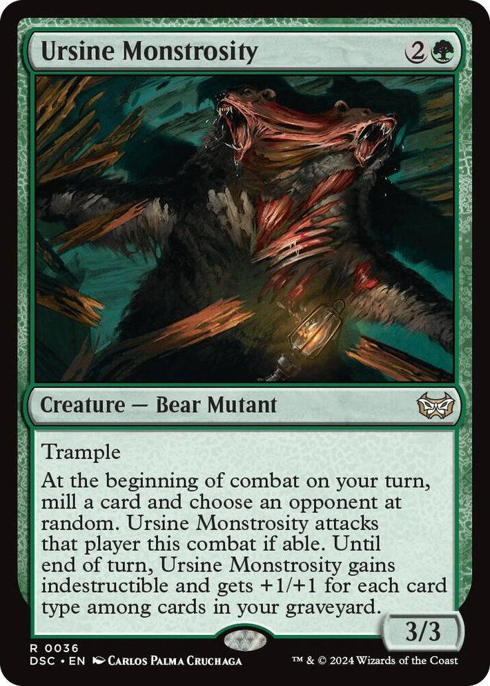 0036 Ursine Monstrosity R Commander: Duskmourn: House of Horror