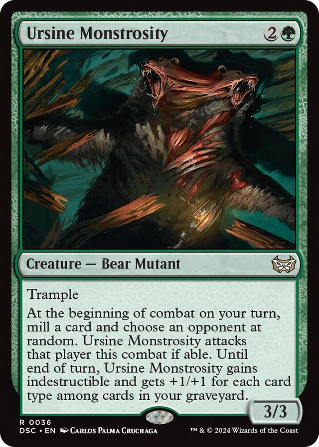 0036 Ursine Monstrosity R Commander: Duskmourn: House of Horror