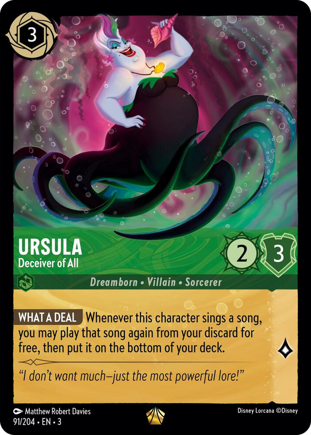 0091 Ursula - Deceiver of All Legendary Into the Inklands