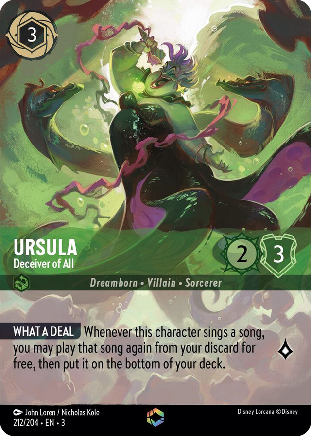 0212 Ursula - Deceiver of All (Enchanted) Enchanted Into the Inklands