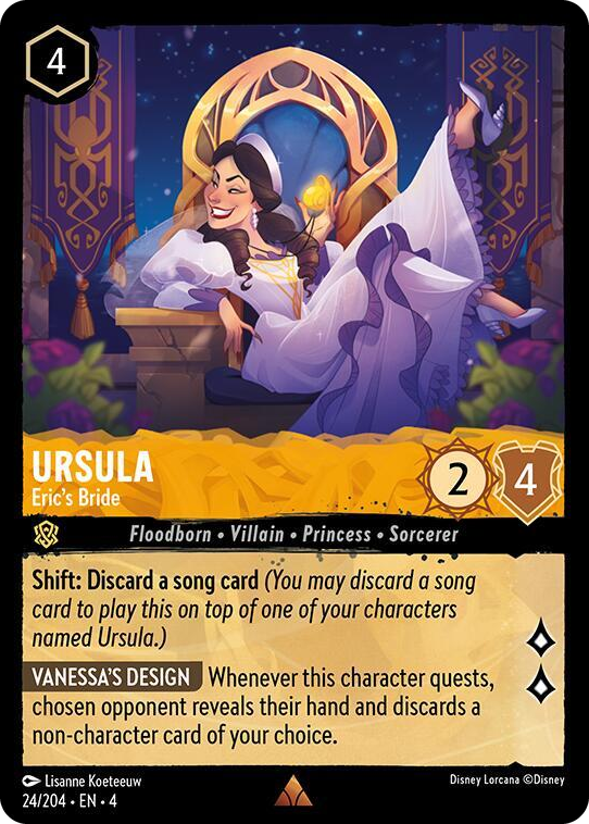 0024 Ursula - Eric's Bride Rare Ursula's Return