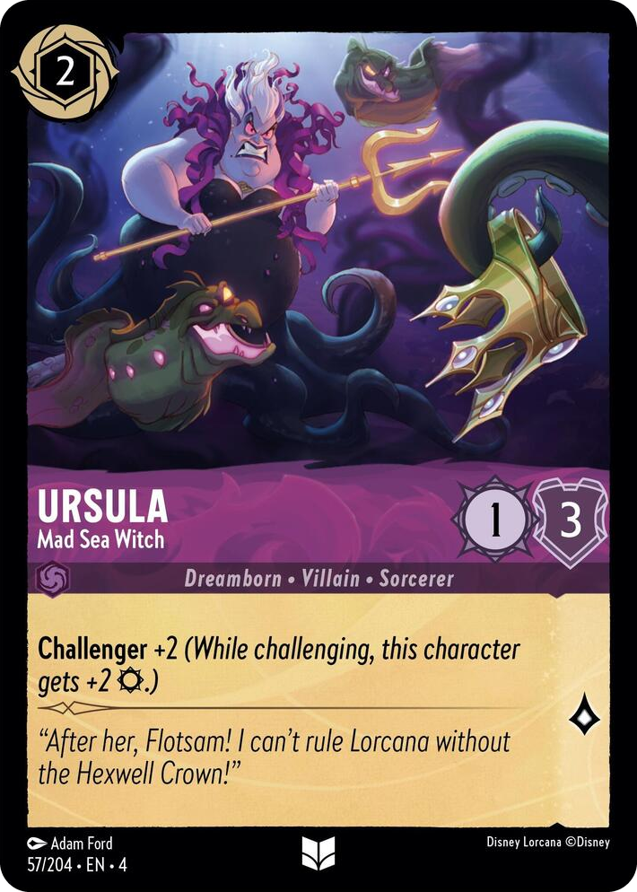 0057 Ursula - Mad Sea Witch Uncommon Ursula's Return