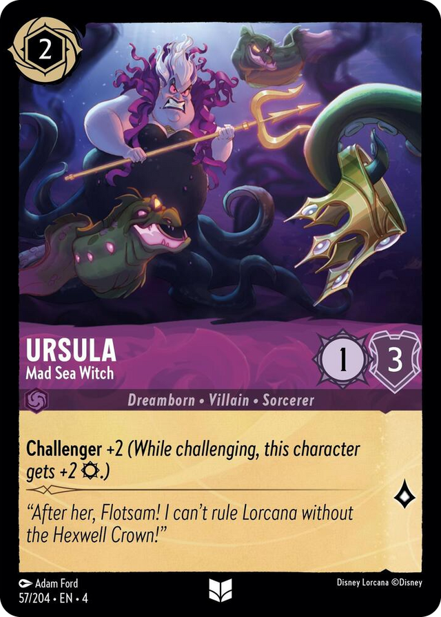 0057 Ursula - Mad Sea Witch Uncommon Ursula's Return