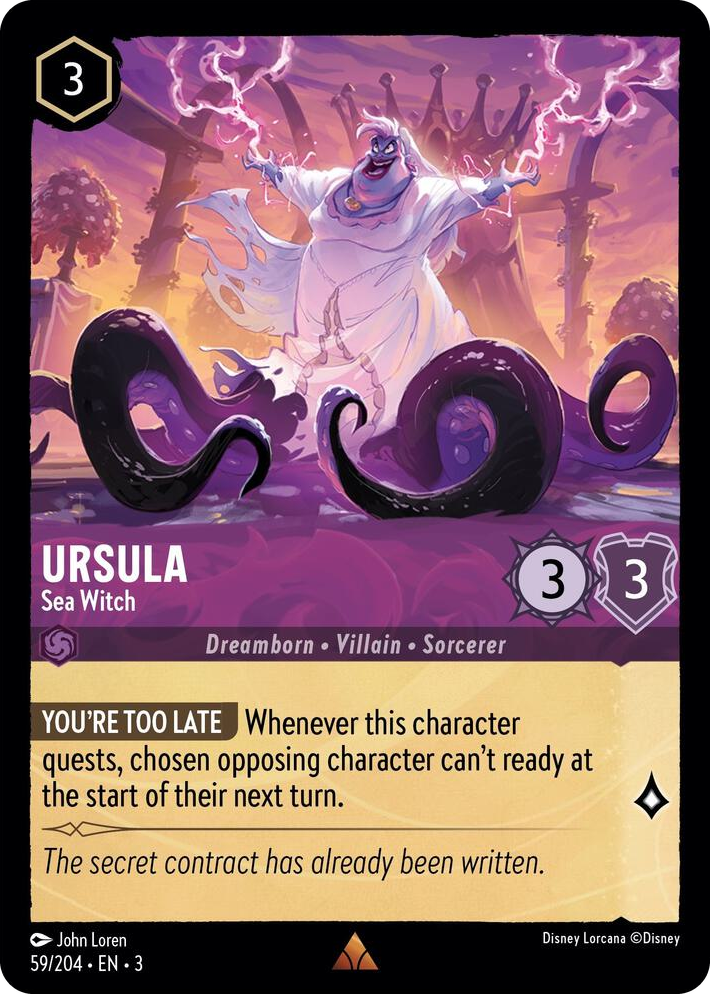 0059 Ursula - Sea Witch Rare Into the Inklands