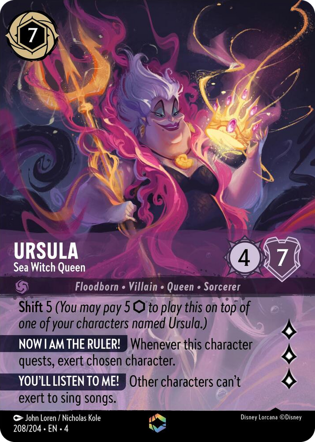 0208 Ursula - Sea Witch Queen (Enchanted) Enchanted Ursula's Return