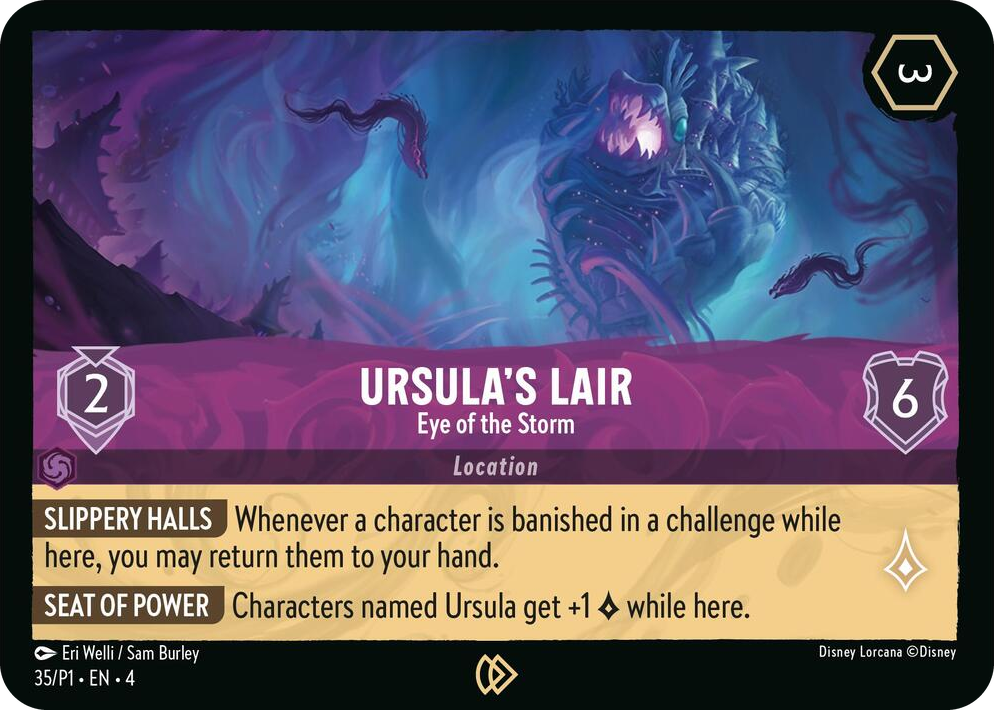 0035 Ursula's Lair - Eye of the Storm Promo Disney Lorcana Promo Cards