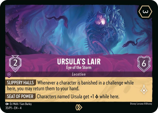 0035 Ursula's Lair - Eye of the Storm Promo Disney Lorcana Promo Cards
