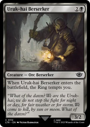 0112 Uruk-hai Berserker C Universes Beyond: The Lord of the Rings: Tales of Middle-earth