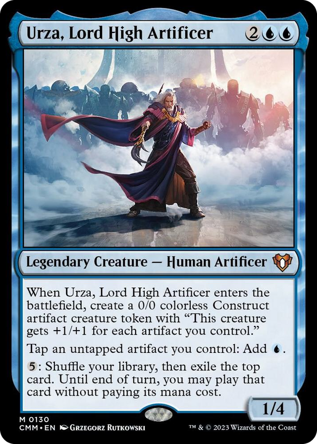 0130 Urza, Lord High Artificer M Commander Masters