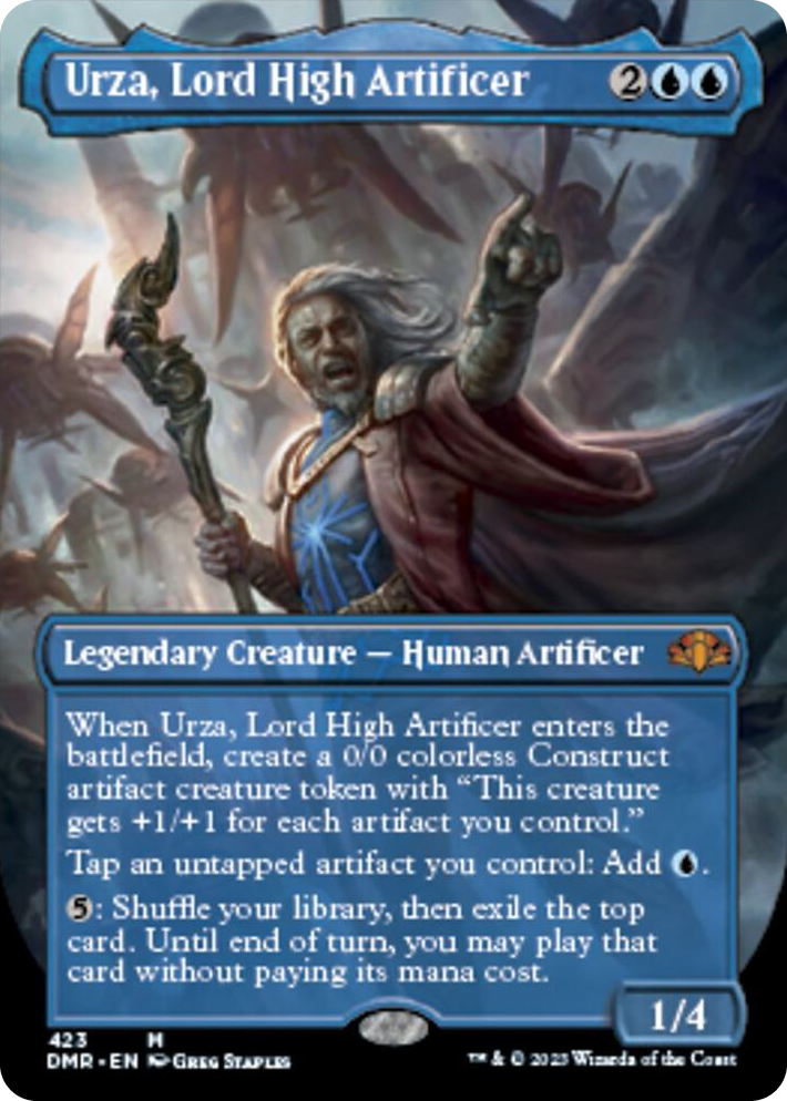 0423 Urza, Lord High Artificer (Borderless) M Dominaria Remastered