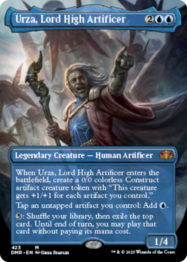 0423 Urza, Lord High Artificer (Borderless) M Dominaria Remastered