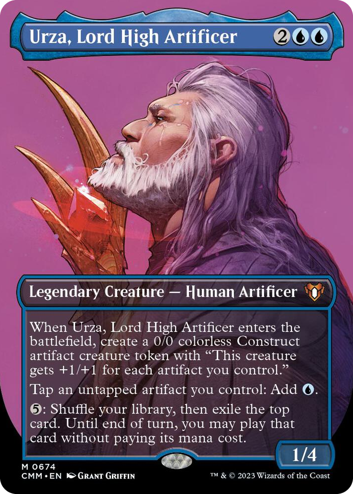 0674 Urza, Lord High Artificer (Borderless) M Commander Masters