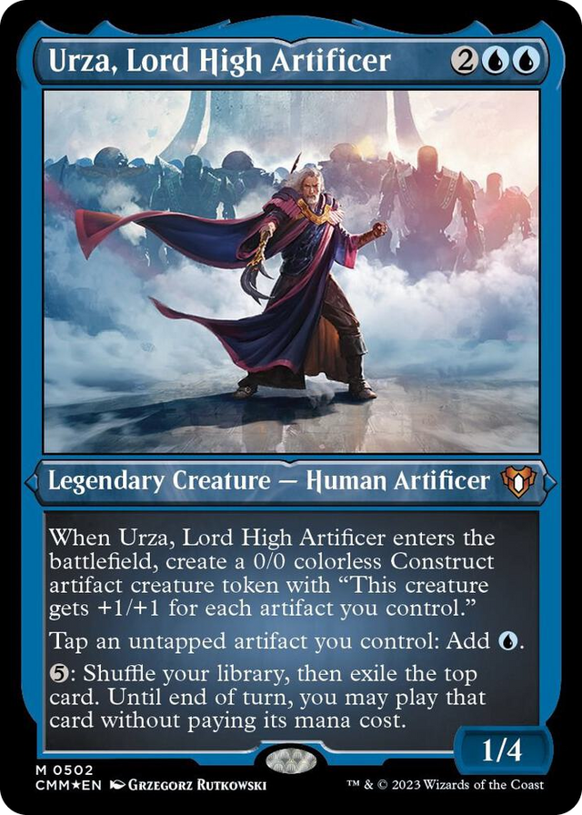 0502 Urza, Lord High Artificer (Foil Etched) M Commander Masters