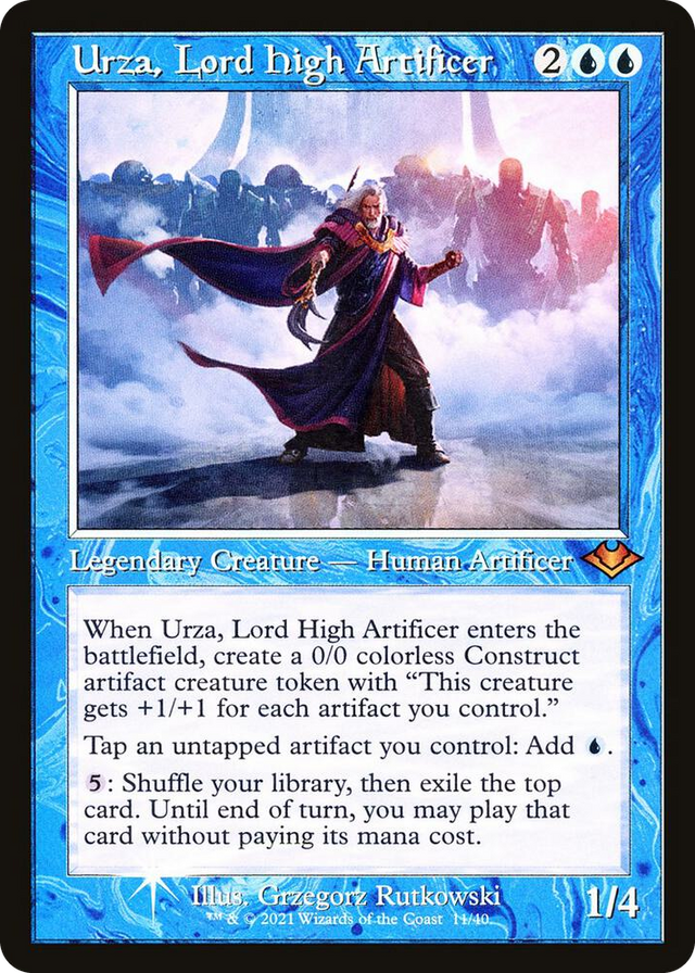 0011 Urza, Lord High Artificer (Retro Frame) M Modern Horizons