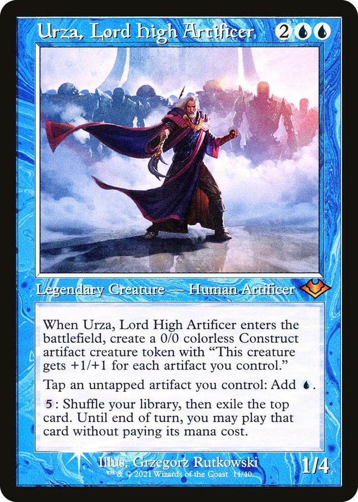 0011 Urza, Lord High Artificer (Retro Frame) M Modern Horizons