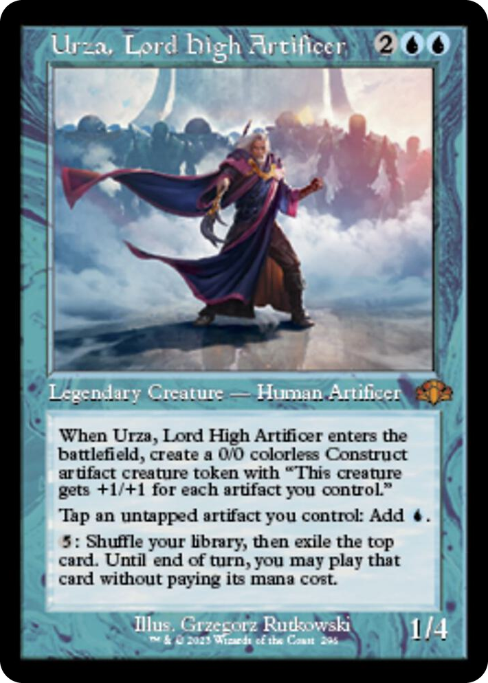 0296 Urza, Lord High Artificer (Retro Frame) M Dominaria Remastered