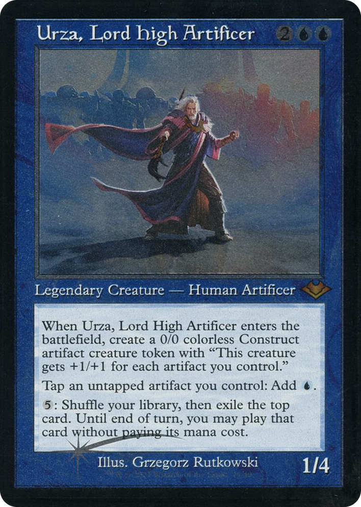 0011 Urza, Lord High Artificer (Retro Frame) (Foil Etched) M Modern Horizons