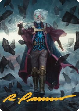 0042 Urza, Planeswalker Art Card (Gold-Stamped Signature) S Art Series: The Brothers' War
