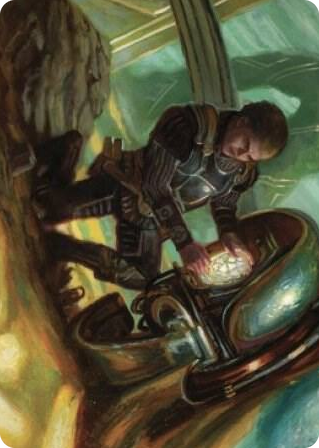 0035 Urza, Powerstone Prodigy Art Card S Art Series: The Brothers' War