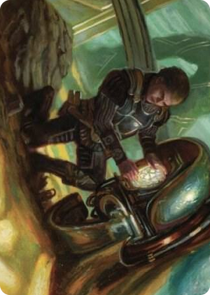 0035 Urza, Powerstone Prodigy Art Card S Art Series: The Brothers' War