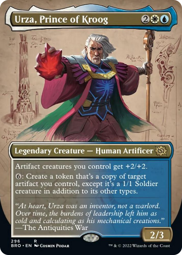 0296 Urza, Prince of Kroog (Borderless) R The Brothers' War