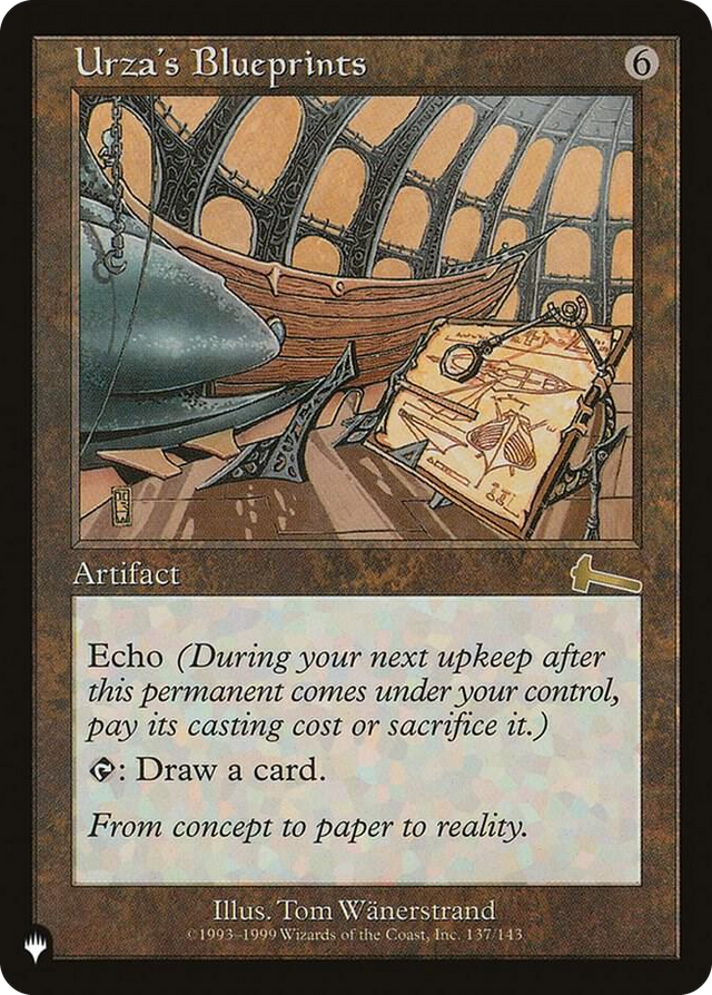 0137 Urza's Blueprints R The List Reprints