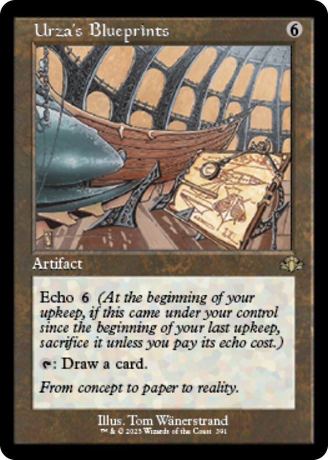 0391 Urza's Blueprints (Retro Frame) R Dominaria Remastered