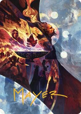 0031 Urza's Command Art Card (Gold-Stamped Signature) S Art Series: The Brothers' War