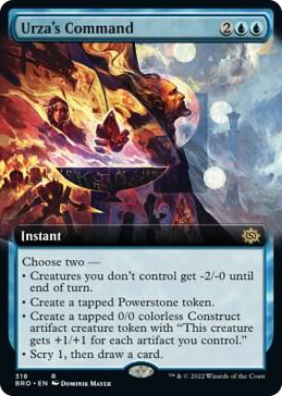 0318 Urza's Command (Extended Art) R The Brothers' War