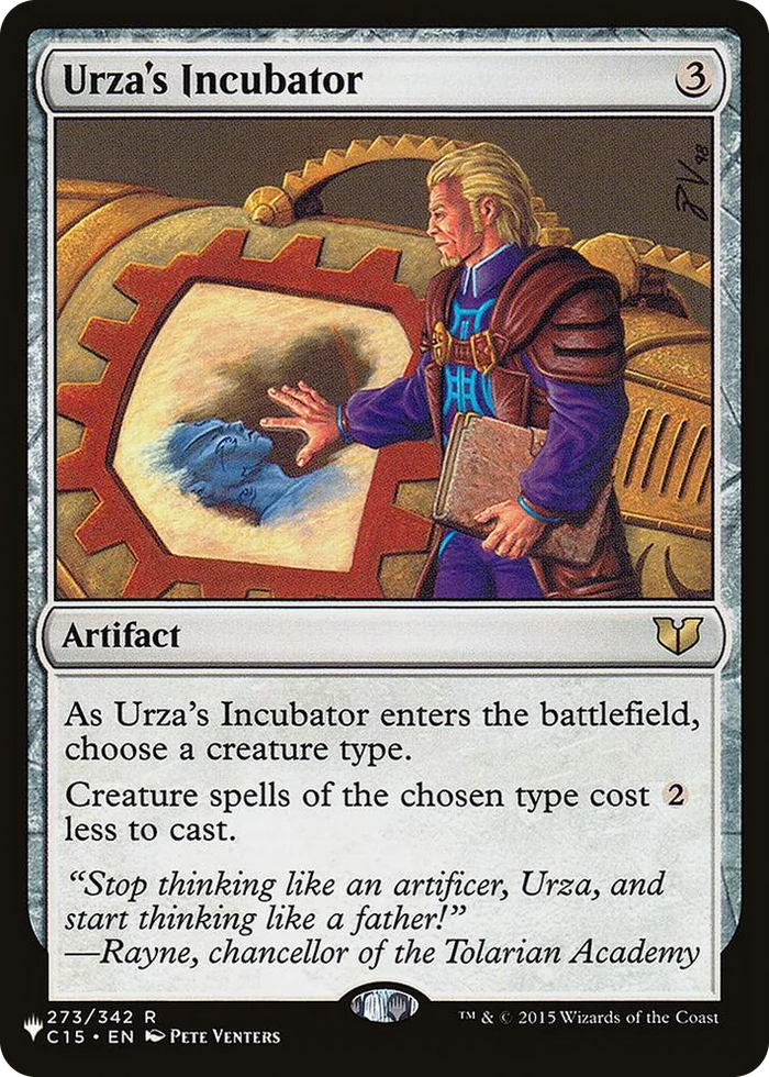 0273 Urza's Incubator R The List Reprints